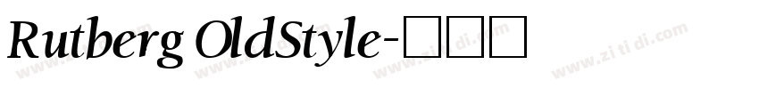 Rutberg OldStyle字体转换